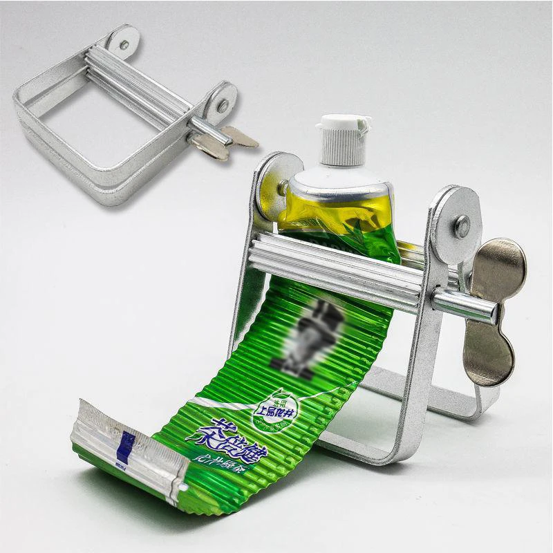1pcs Tube Squeezer Lazy Toothpaste Dispenser Metal Squeezing Tools Hair Color Dye Cosmetic Paint Squeezer Tube Wringer 3