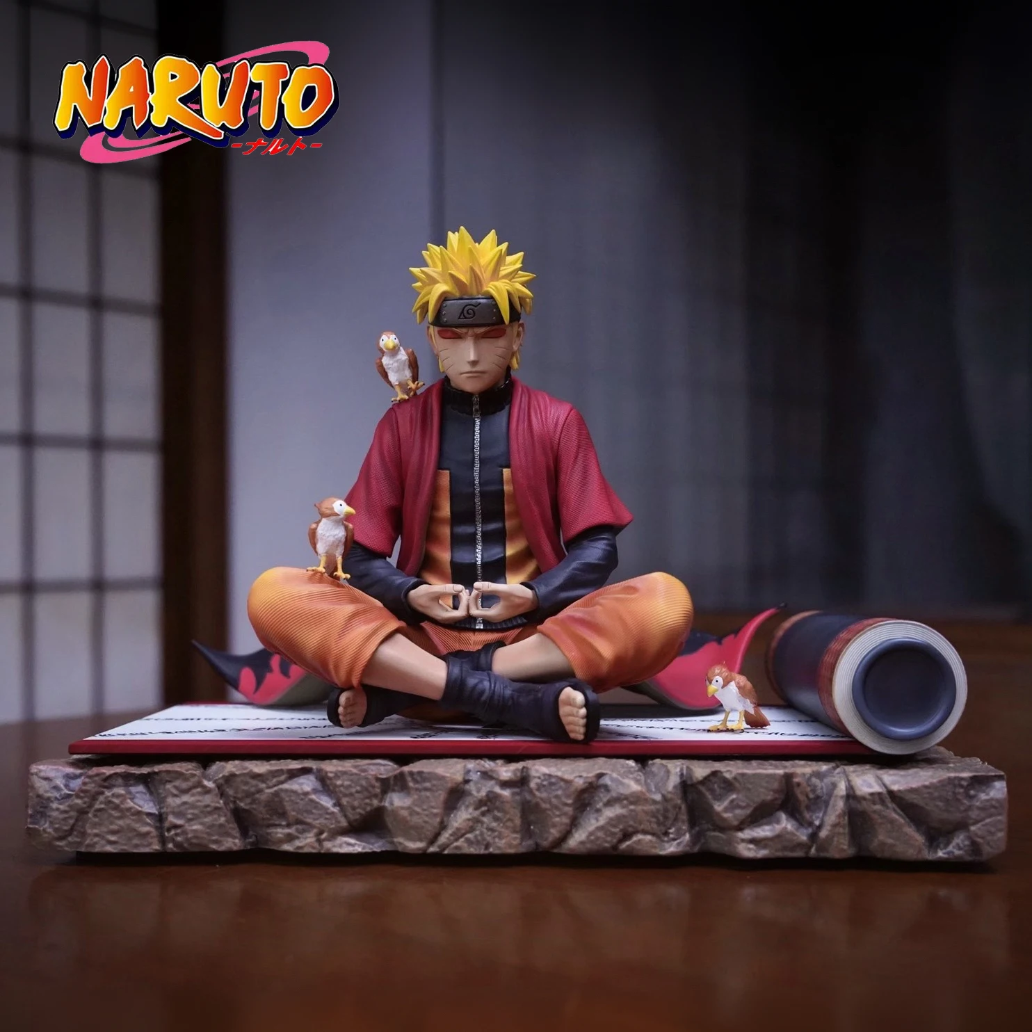 

New Naruto Sage Mode Sitting Posture Statue Anime Action Figure Uzumaki Naruto PVC GK Model Decoration Collection Toy Boy Gifts