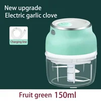 Electric Mini Food Chopper Grinder for Garlic Vegetable Meat Fruit Onion - Nut Crusher Press Processor Mixer 2