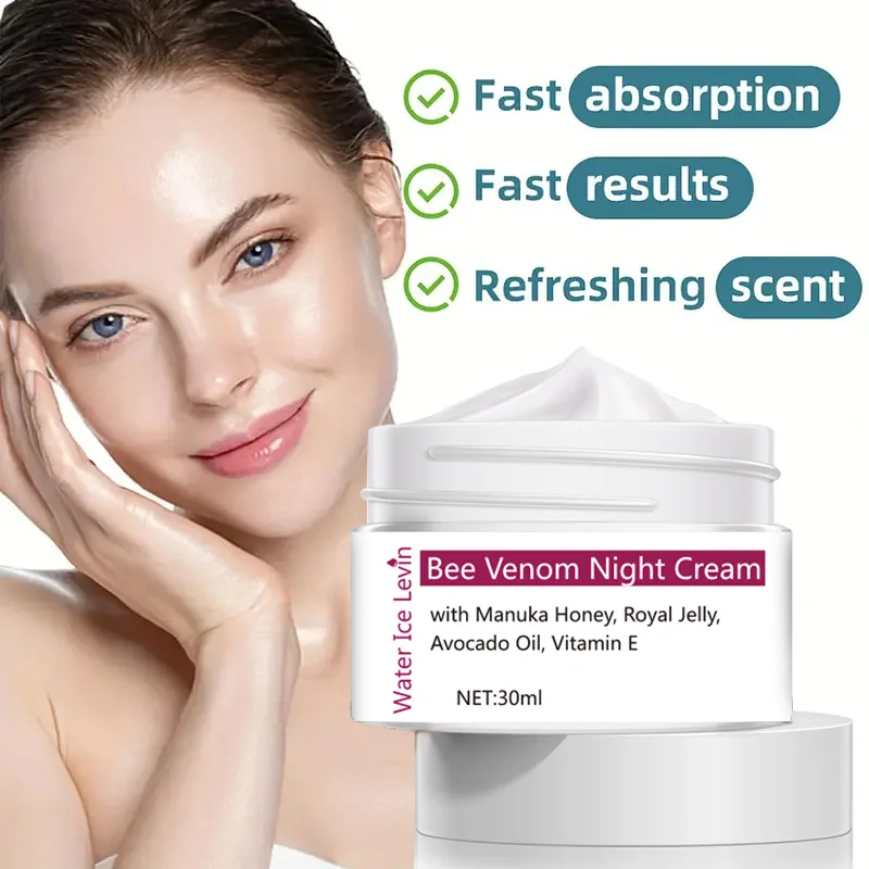 Bee venom night cream Moisturizer Face Cream Nourishing Repair Firming Rejuvenating Face Essence Cream