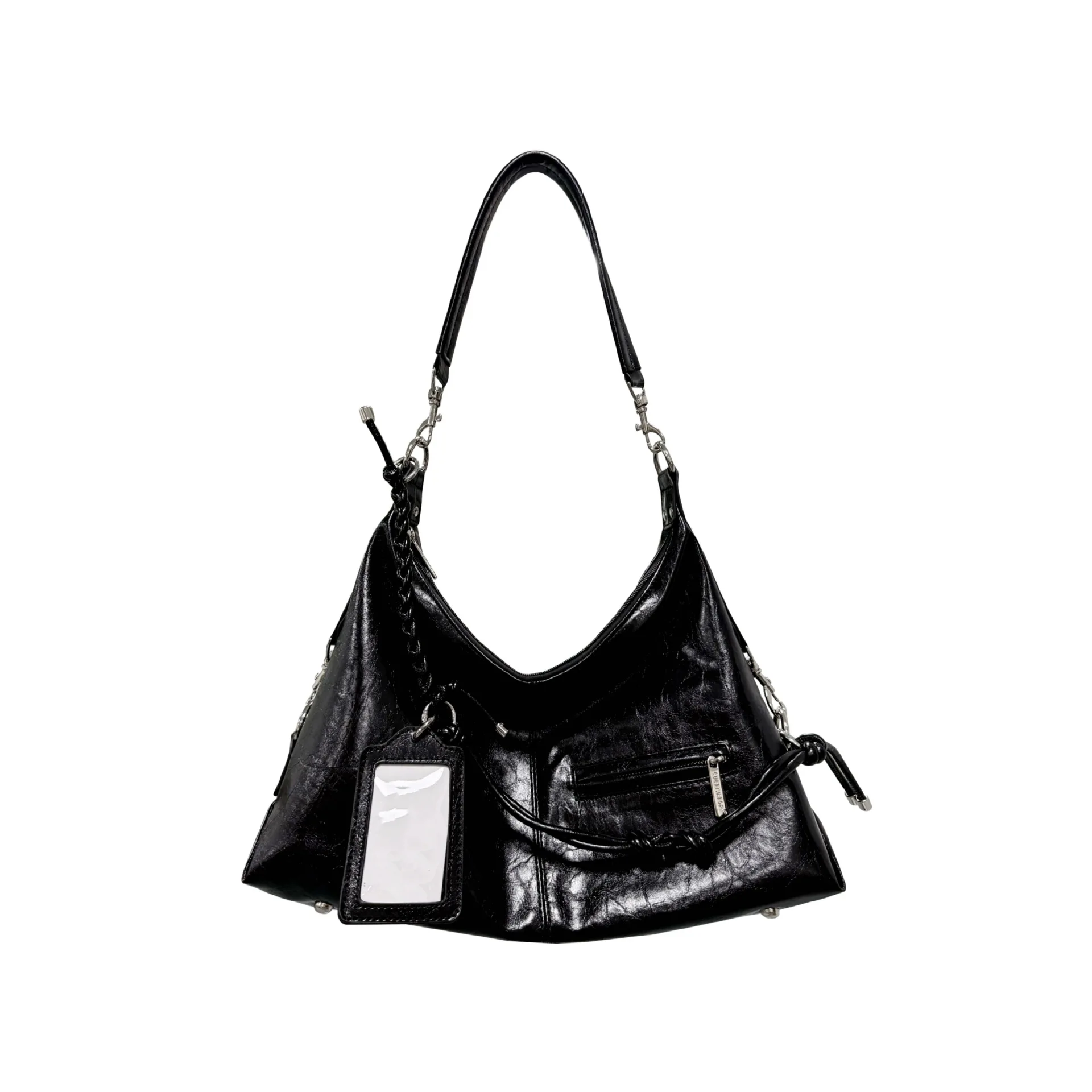 Strappy Punk Style Motorcycle Underarm Bag for Women Messenger bag large capacity Soft PU leather female shoulder bag handbag