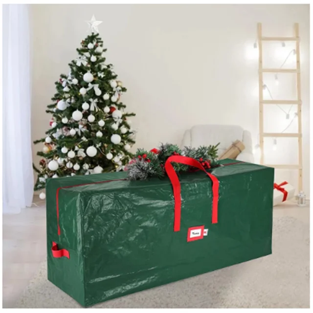 Oxford-Sac de rangement pliable pour guirxiété de Noël, sac d'arbre de  Noël, grill, rangement d'ustensiles de Noël, rangement pour la maison,  décoration