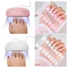 French UV Semi-Cured Gel Nail Wraps Sticker 16Strips Long Lasting Full Cover LED Lamp Gel Cured Slider Decals For Nail Extension 1