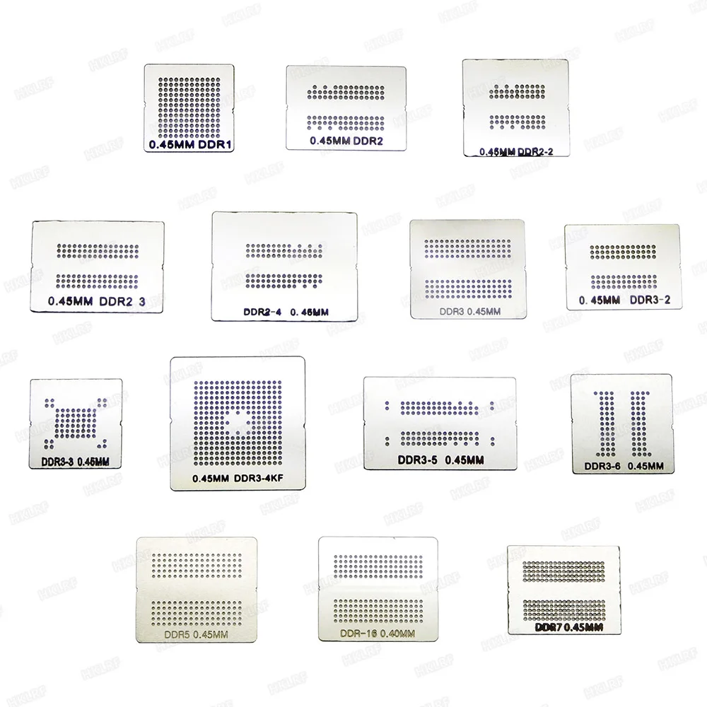14 Pcs Bga Reballing Kit Para Ddr1ddr7 Stencil Template Free Shipping
