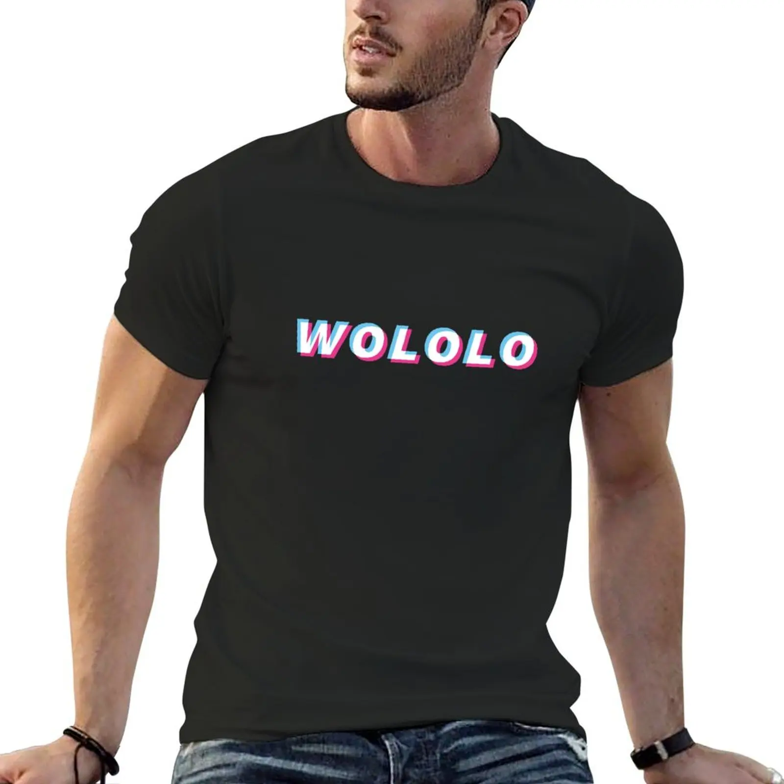 

Age of Empires 2 Definitive Edition Neon Wololo T-Shirt for a boy vintage graphic tee hippie clothes graphic shirts men