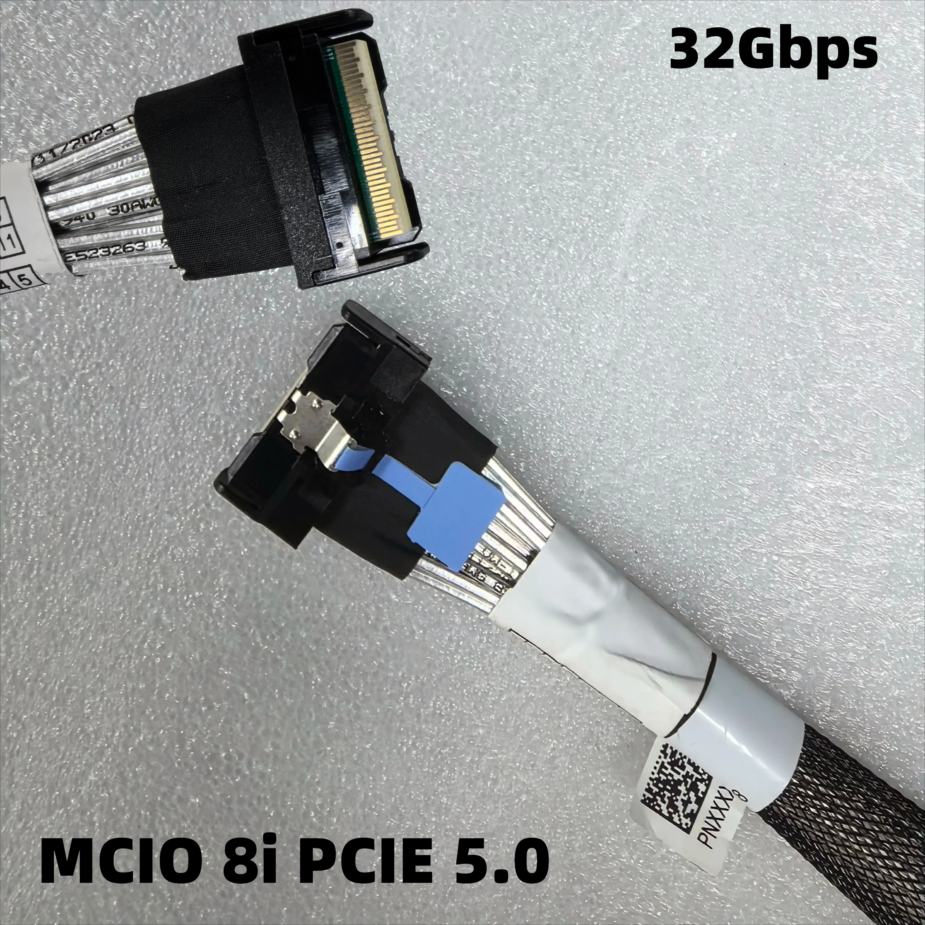 PCIe 5.0 MCIO 8i X8 고속 데이터 전송 케이블 MCIO to MCIO 8X 남성-남성 연결 케이블 서버 NVMe PCI-E GEN5.0 32Gbps