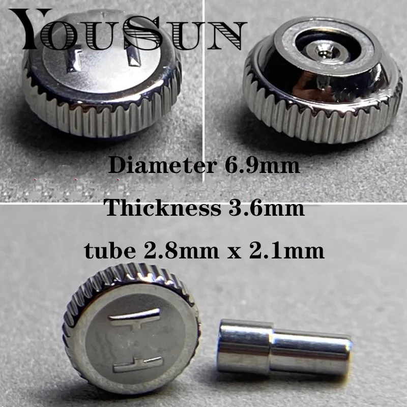 Per Hamilton Watch Head Crown Tubo Da 6.9Mm Accessori Da 2.8Mm