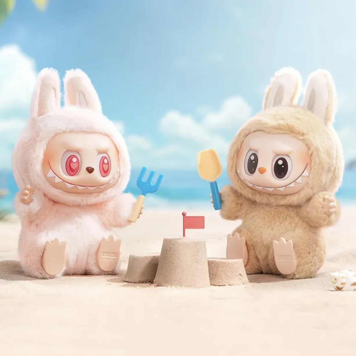 New POP MART Macaron 2nd Generation Labubu Sitting Party Plush