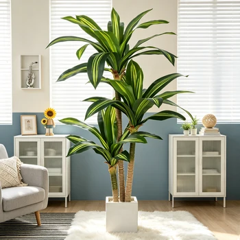 Realistic Faux Dracaena Tree 1