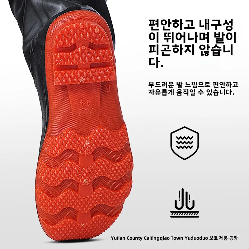 신발과 낚시 방수 바지 가슴 Waders 부츠 Wader 세트 두꺼운 의류 남성 여성 의류 유니폼 워터