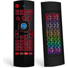 

Air Mouse for Android Tv Box, Mini Wireless Keyboard Air Remote Mouse Control with RGB Backlit MX3 Pro IR Learning