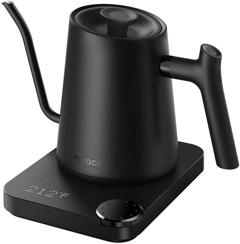 Miroco Ek005 1200w Gooseneck Electric Kettle 0.9l Temperature Control