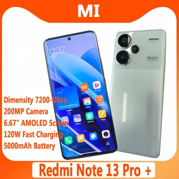Xiaomi-Smartphone Redmi Note 13 Pro Plus, 5G, 6.67 ", 120Hz, Tela 1.5K, Dimensão 7200-Ultra, 200MP, 5000mAh, 120W, Original