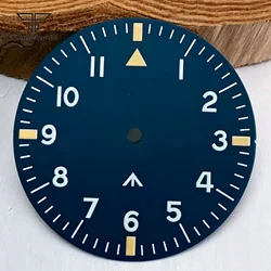 Elegante Orologio Pilota in Acciaio con Cassa Blu/Nera e Vetro Zaffiro