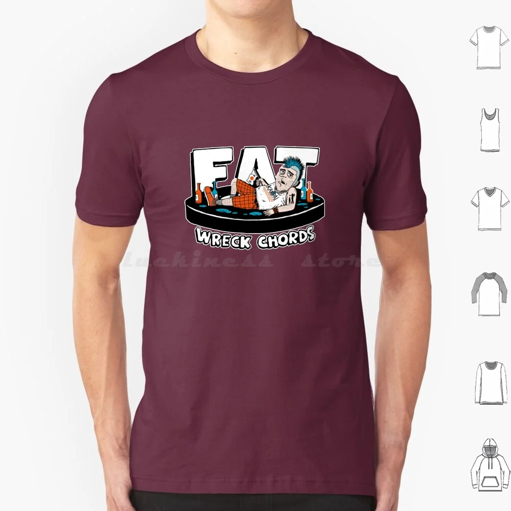 Fat Punk Record T Shirt 6Xl Cotton Cool Tee Punk Fat Wreck