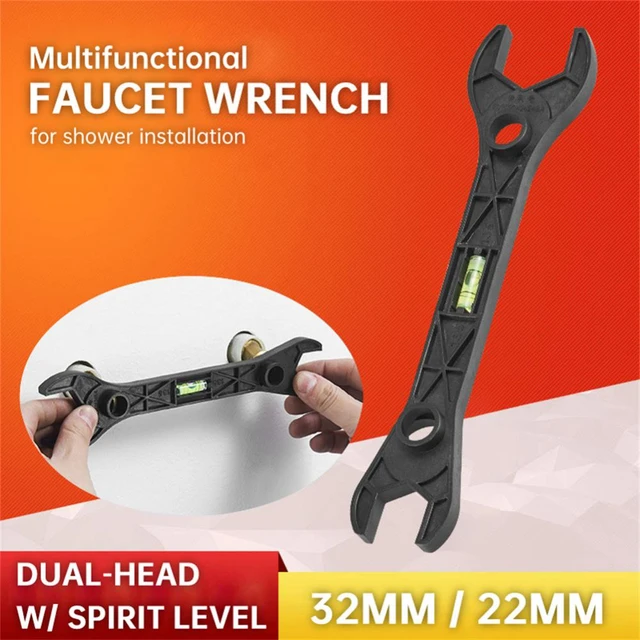 Universal Plastic Open End Spanner Double Head Adjustable Fine Bathroom  Wrench Home Tap Spanners Home Faucet Installation Tools - Wrench -  AliExpress
