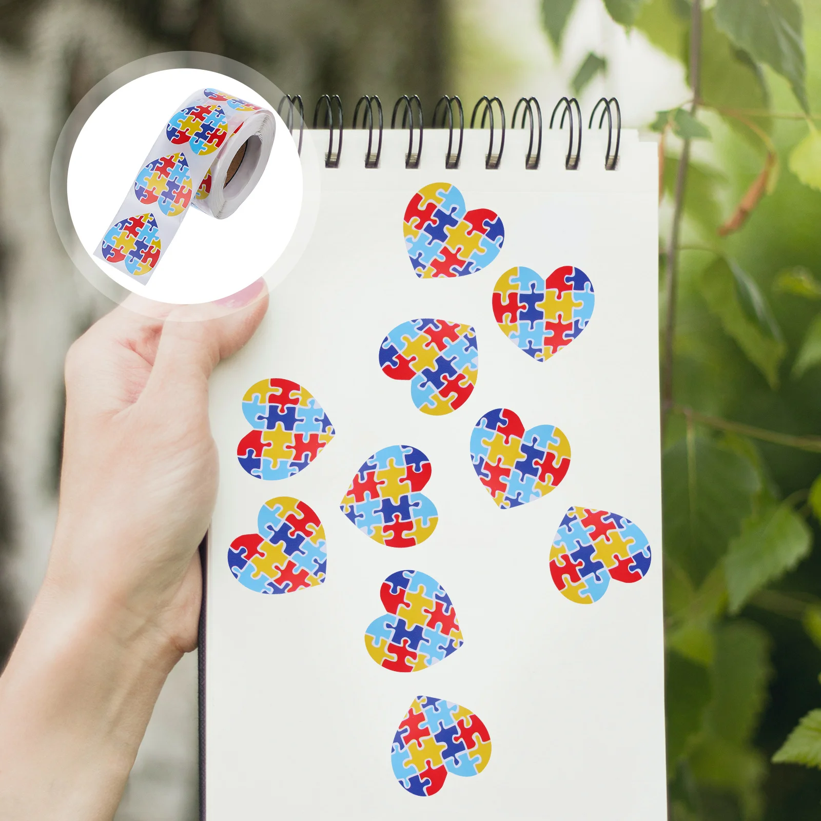 

Love Stickers Impresora De Seal Labels for Water Bottles Adhesive Brown Paper Kraft Kid Reward Autism