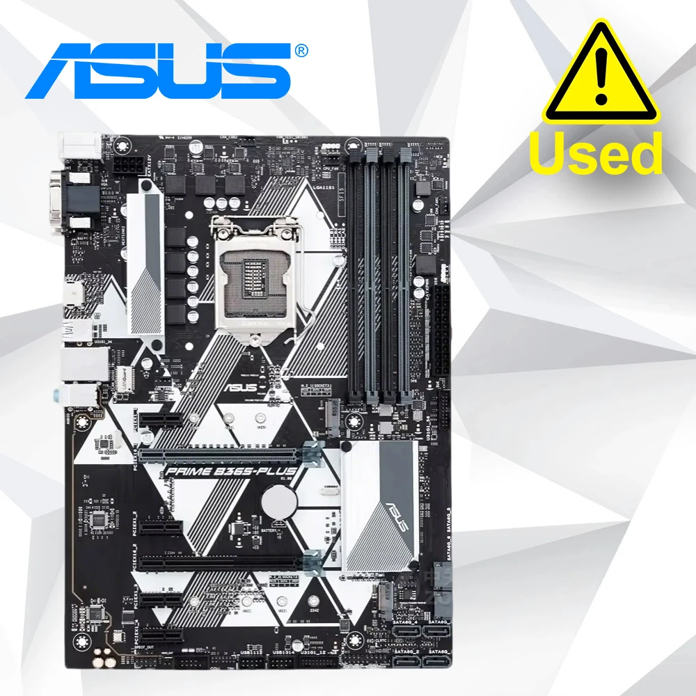 ASUS PRIME B365-PLUS Motherboard Intel B365 LGA 1151 DDR4 M.2 ATX Core DVI-D