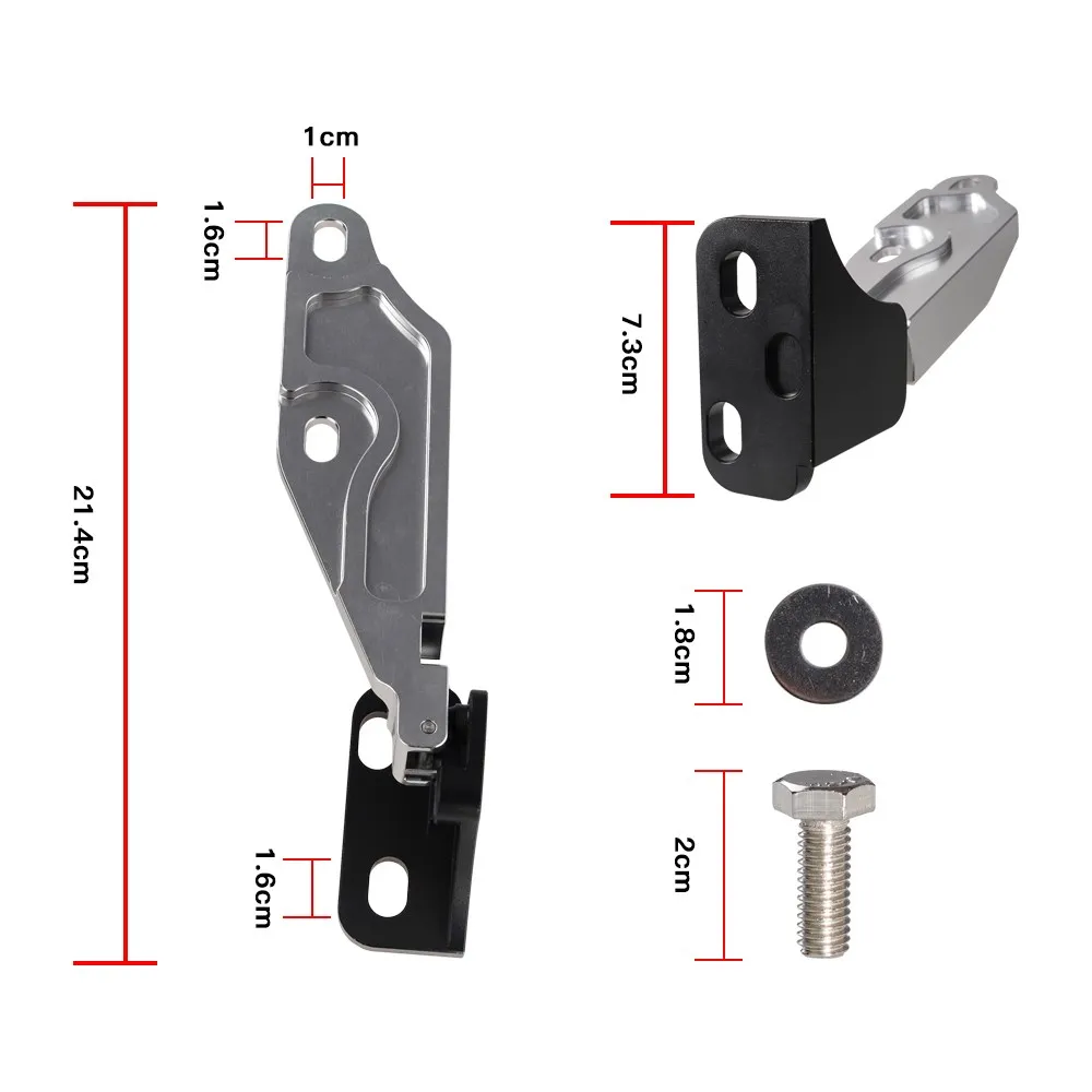 2Pcs New Durable Strong Billet  Aluminum Quick Release Hood Hinge Latch Fit For Honda Civic EK 1996-2000 Car Accessories