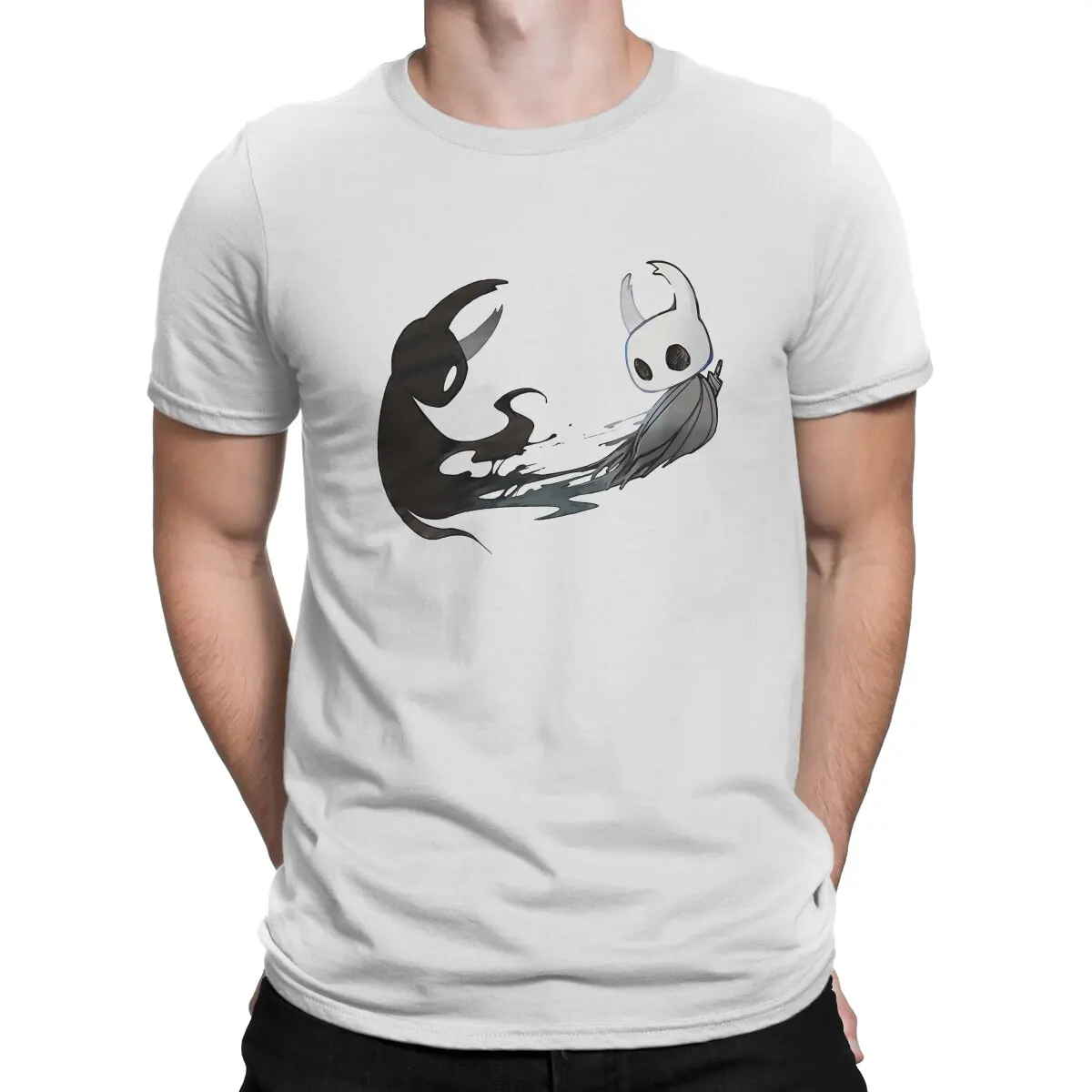 

Hollow Knight Shadow Duble Tshirt Homme Men's Tees Polyester T Shirt For Men