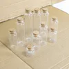 Mini Bottles with Cork Stopper 10ml 15ml 20ml 25ml 30ml 40ml 50ml 60ml Glass Jars Idea for Wedding Small Empty Bottle Gift 6pcs 1