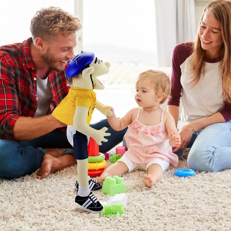 2023 New Jefffrry Puppet Plush Toy, Jefffrry Sister/Mom/Dad Soft Plush Toy,  Hand Puppet for Play House, Mischievous Funny Puppet's Toy with Working