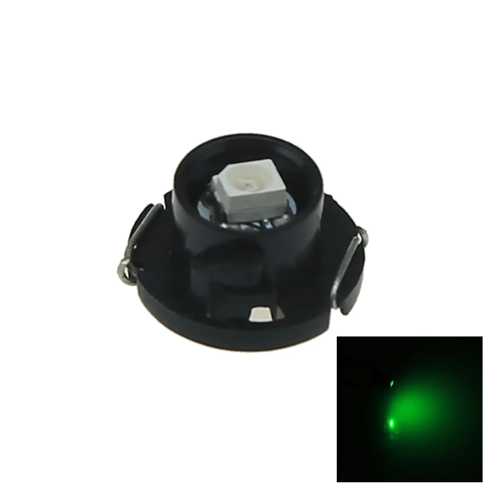 

1x Green Car T4.7 Light NEO Dash Twist Socket HVAC Control Blub 1 Emitters 1210 SMD LED 79607-SHJ-S01 N201-G