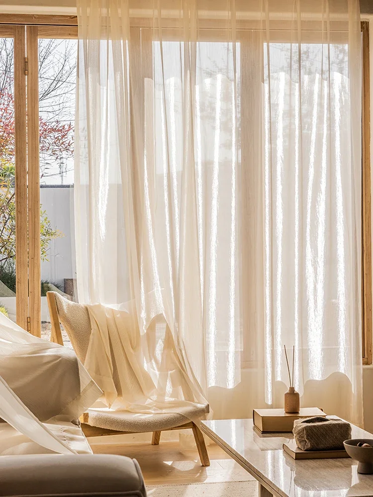 Bedroom Balcony Shading Streamer Gilt Net Red Dream Curtain Healing Gauze Curtain French Light Luxury Phantom Yarn Living Room 4