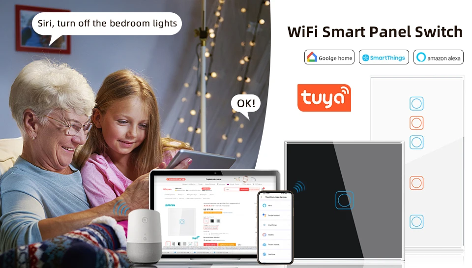 UE, Tuya Smart Life, Sensor de Toque,