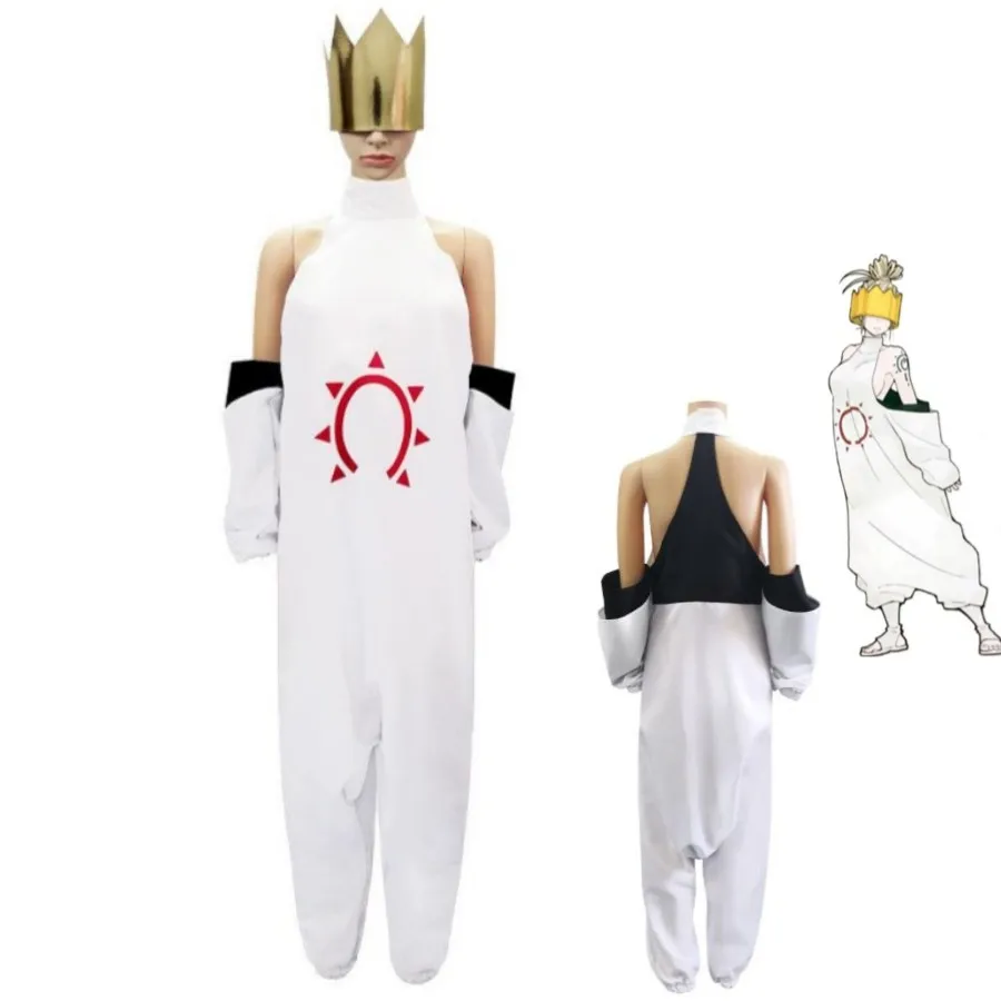 

Anime Fire Force Haumea Cosplay Costume Enn No Shouboutai White Jumpsuits Adult Woman Sexy Halloween Carnival Party Suit