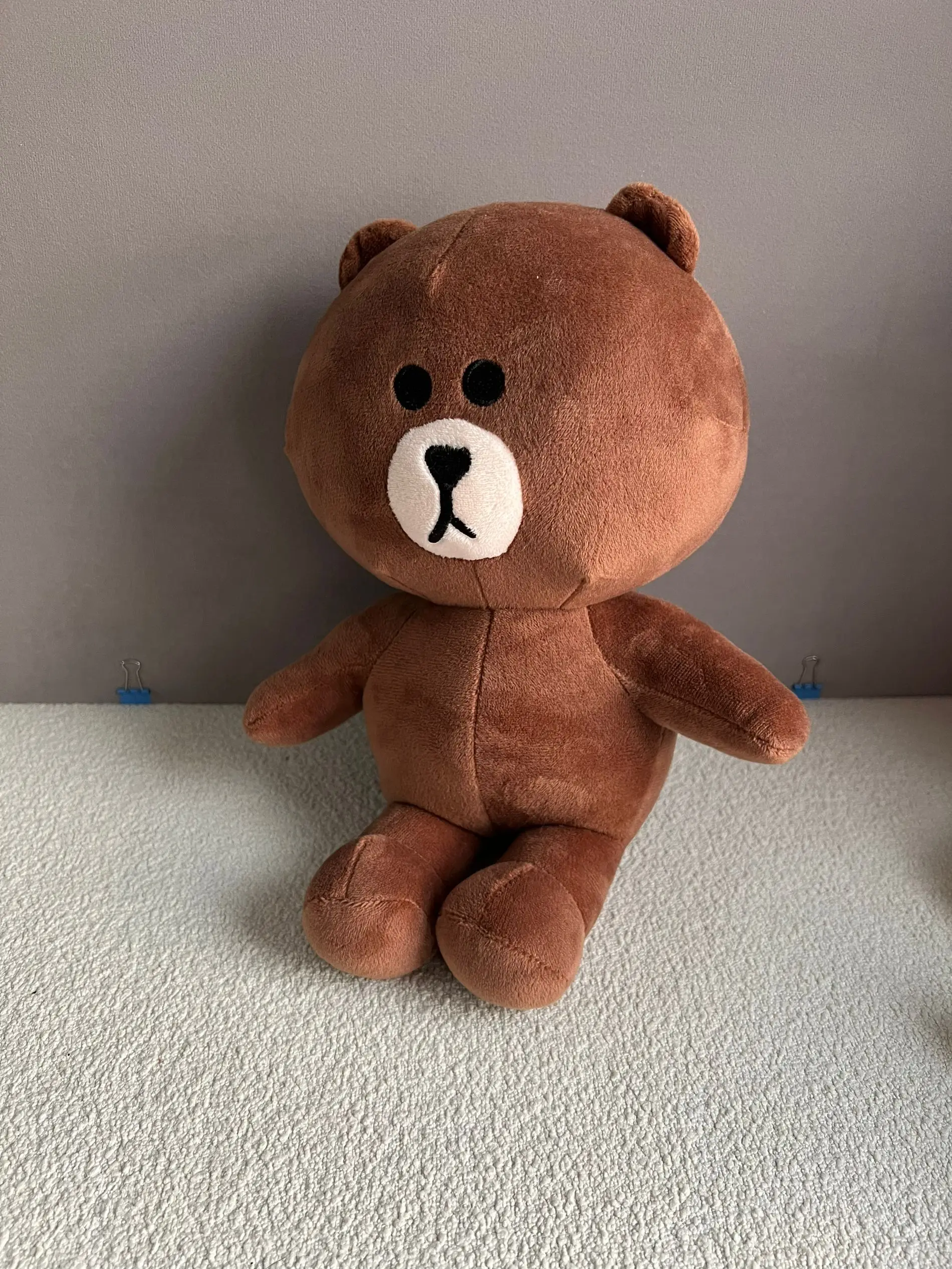 Kawaii Line Friends Plush Brown Bear Connie Rabbit Plush Toy Kawaii Room Decoration Line Friends Brown Bear Plush Toy Girl Gift