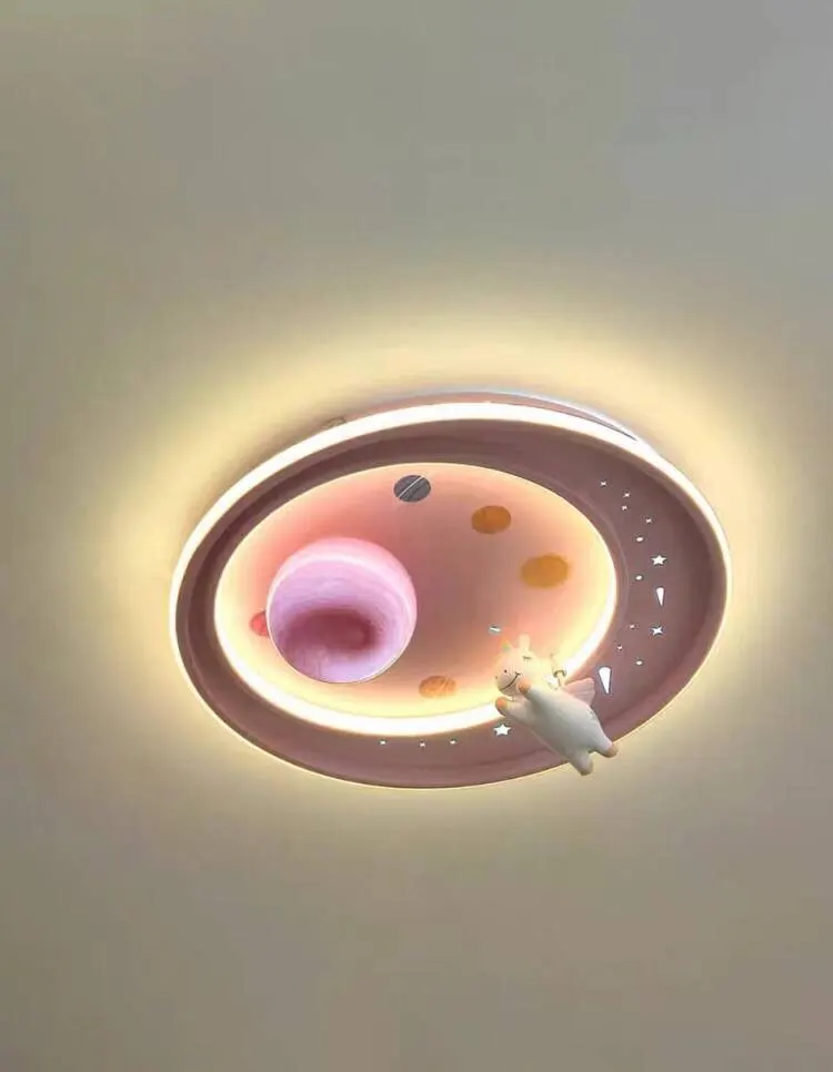 Cartoon Children's Ceiling Astronaut Creative Eye Protection Light