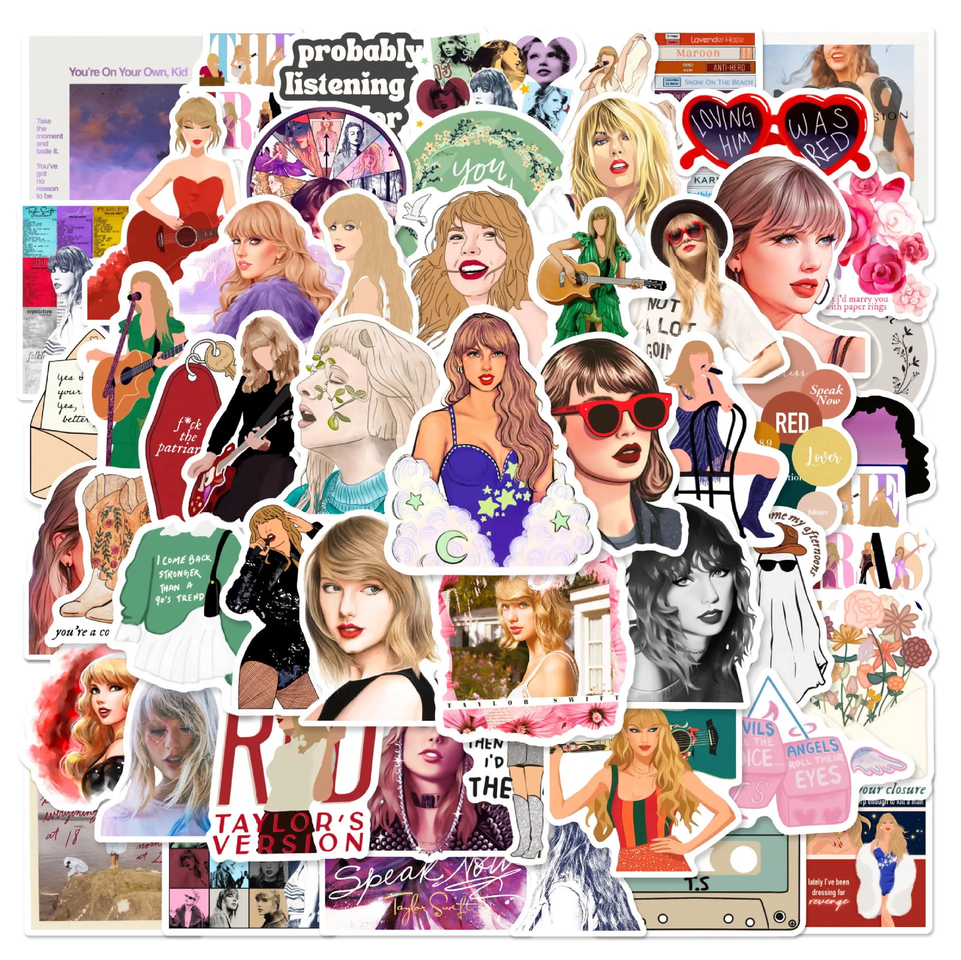 

50 шт., декоративные наклейки в стиле K-POP