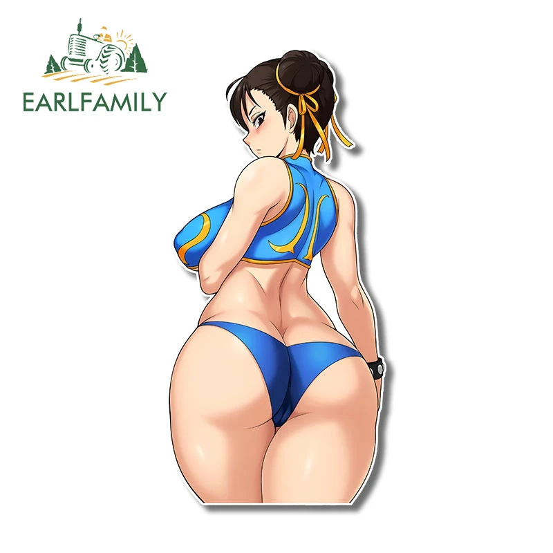 

EARLFAMILY 13 см x 6,2 см для Chun Li виниловые автомобильные наклейки багажник мотоцикл автомобильные аксессуары Наклейка Граффити Ноутбук переводные наклейки