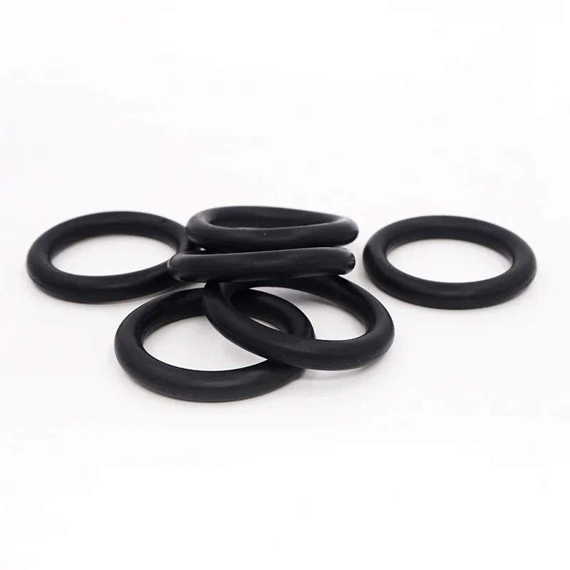 NBR Nitrile Rubber O-rings Seals Gasket Washer CS3.1/3.5/4/4.6/5/5.7mm OD51-200mm Temperature Resistant
