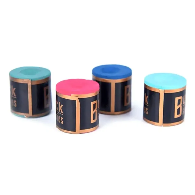 2PCS/Set No-slip Billiard Chalks Pool Cue Stick Chalk Snooker Easy Powder Billiard Chalk Pool Sport Accessories Blue Green Red 1