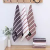 1 Pc 34x34cm 100% Cotton Absorbent Dot Striped Solid Color Soft Comfortable Men Women Bathroom Travel Square Face Towel 5