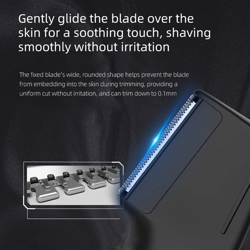 Resuxi New Men's Electric Body Hair Trimmer Multi Functional 3 in 1 Hair Clipper Shaver Set IPX5 Full Body Water Wash Clipper