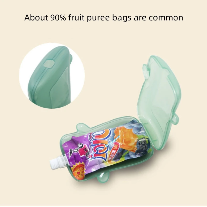 PP material fruit puree anti-extrusion box baby fruit puree bag baby complementary food box mother and child supplies