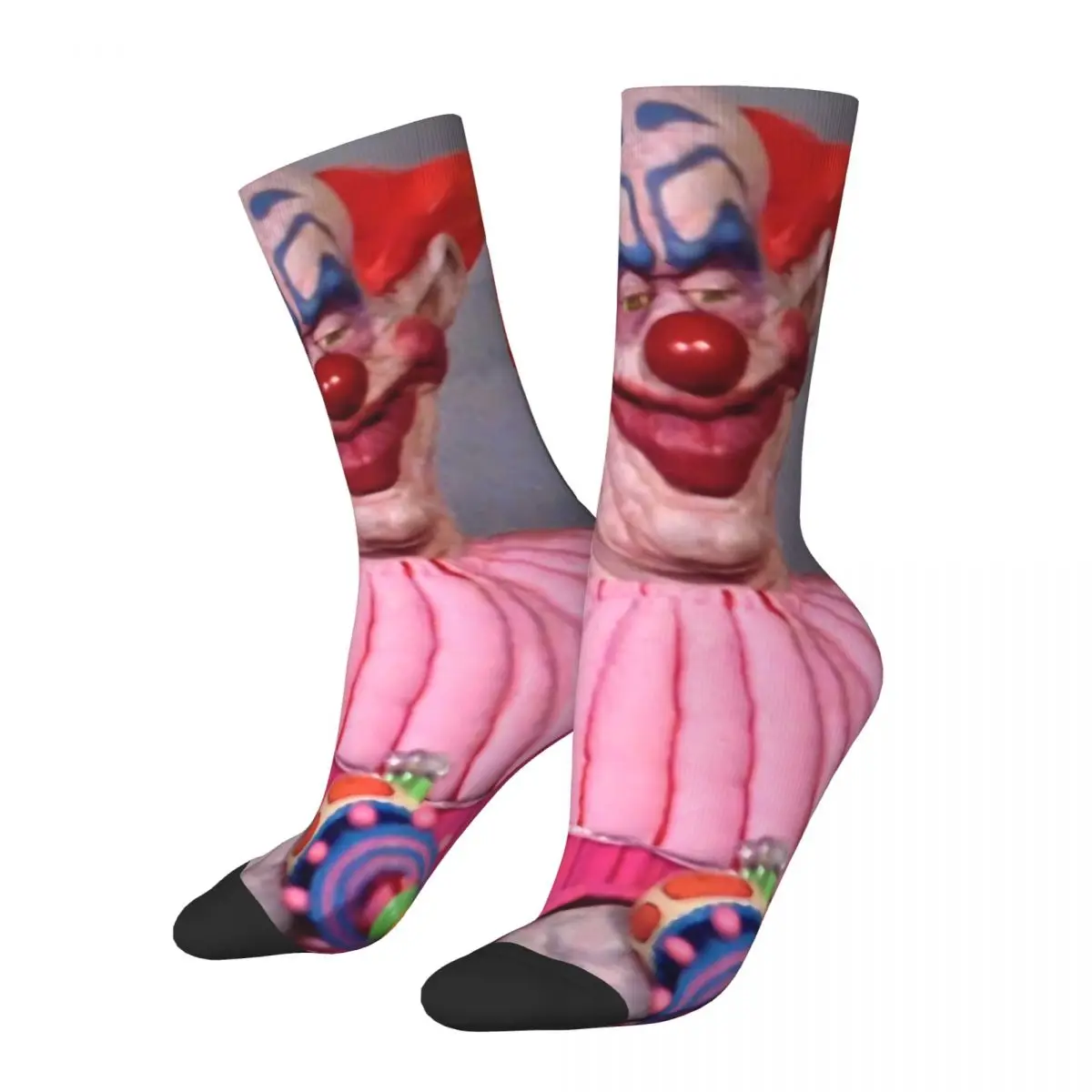 

Crazy Men's Socks Killer Klowns From Outer Space Film Unisex Street Style Seamless Printed Funny Novelty Crew Sock Boys Gift