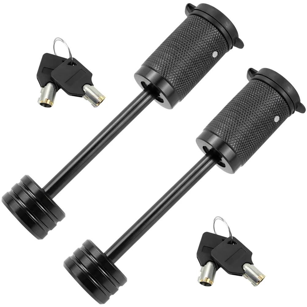 Zinc Alloy Steel Trailer Hitch Coupler Lock Pin 1/4" Small Trailer Anti-Theft Hitch Connector Locks RV Accessorie