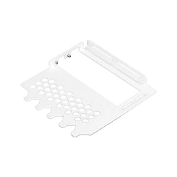 Premium Vertical GPU Mount Bracket - Sleek Metal Graphics Card Holder and Support Rack (White 2 Hole)