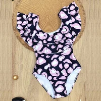 One-piece Baby Swimwear Striped Leopard Print Summer Beach Bikini Toddler Girls Swimsuit Bathing Skinny Baby Girls Swimming Suit 5