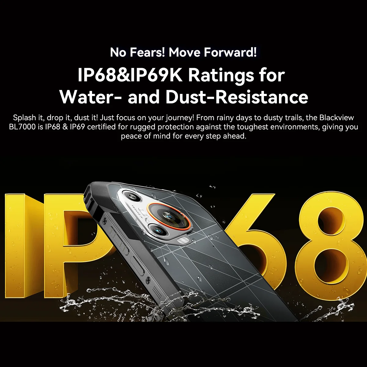 BLACKVIEW BL7000 5G AI Rugged Phone Deepseek GPT Android 15 Smartphone, 6.78" HD+2.4K Display 120Hz, 8GB RAM 256GB, 7500Amh - Image 6