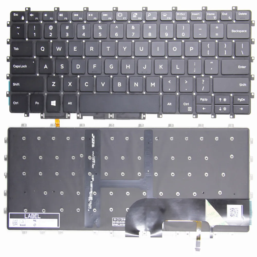 

100% новая Оригинальная английская клавиатура для ноутбука DELL XPS 15 9575 Precisio 5540 версия черного цвета с подсветкой хорошая цена бренд