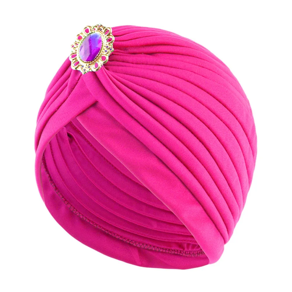 Casual Twist Retro Ethnic Turban Hat Headbands Headwear Accessory Indian Hat Turban Turban Hat Women