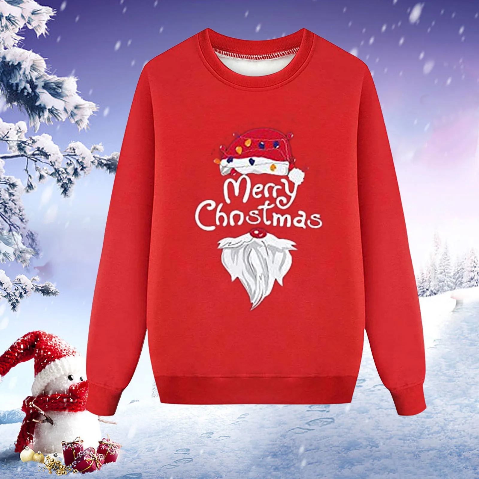 

Women Mom Ugly Christmas Sweater Top Family Sets Christmas O Neck Long Sleeve Sweatshirt Family Pajamas Matching Sets New Year