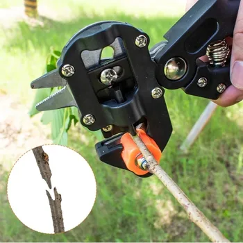 Professional Garden Grafting Tool Kit 2 in 1 Farming Pruning Scissors Shears Set Fruit Tree Secateurs Durable Grafting Knife
