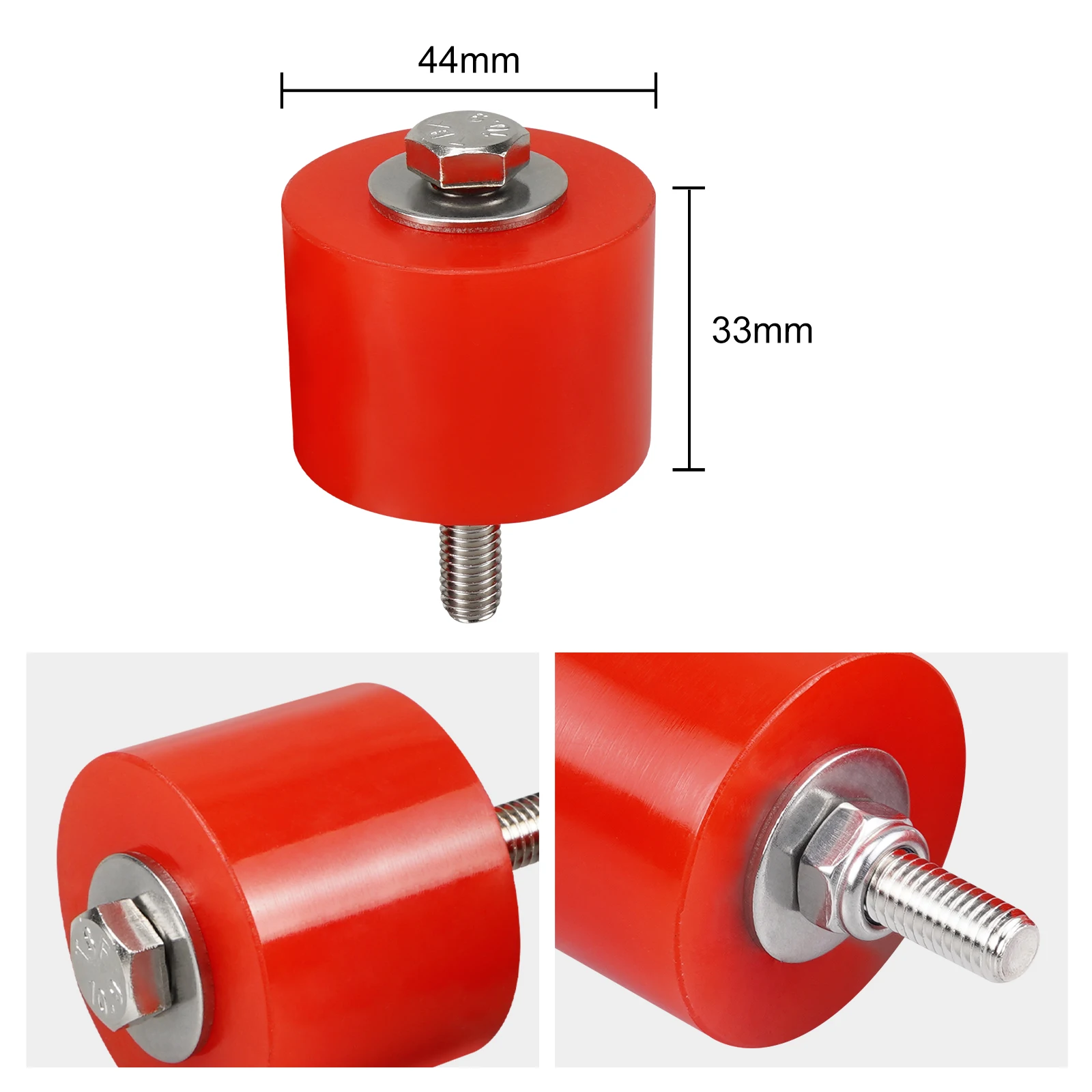 BEVINSEE Poly Transmission Mounts Sets (80A Durometer) For BMW E82 E88 E30 E36 E46 E90 E93 E92 Z3 Z4 22322282340