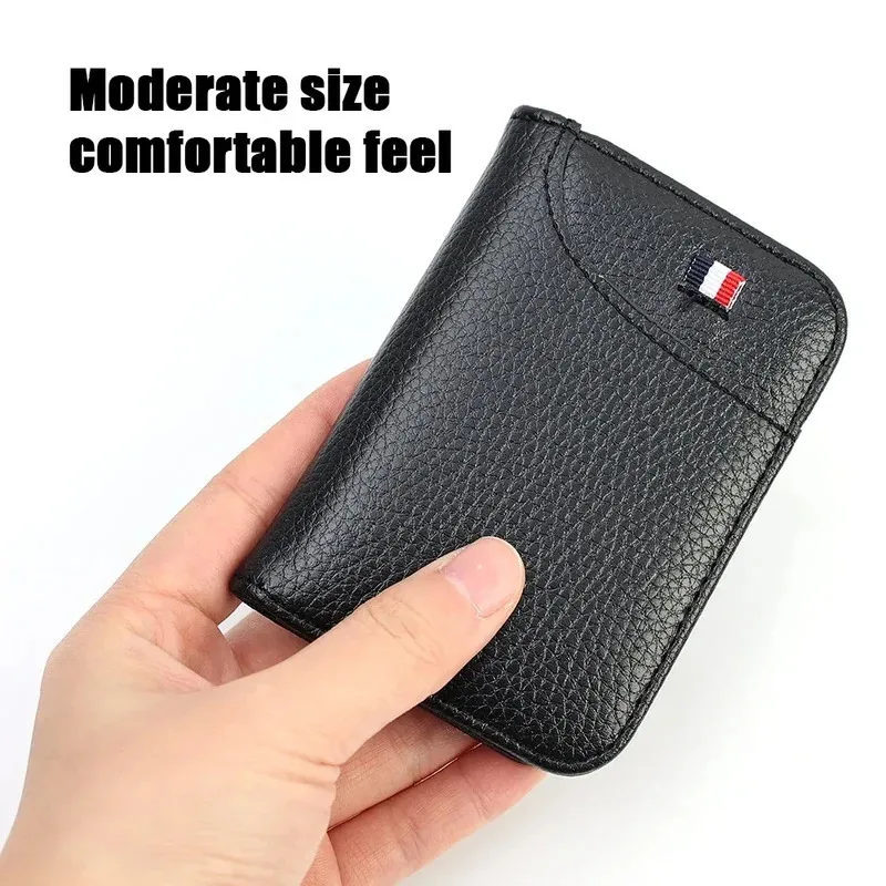 Portable PU ultra-thin wallet, leather mini credit card wallet, wallet holder, men's wallet, slim small wallet